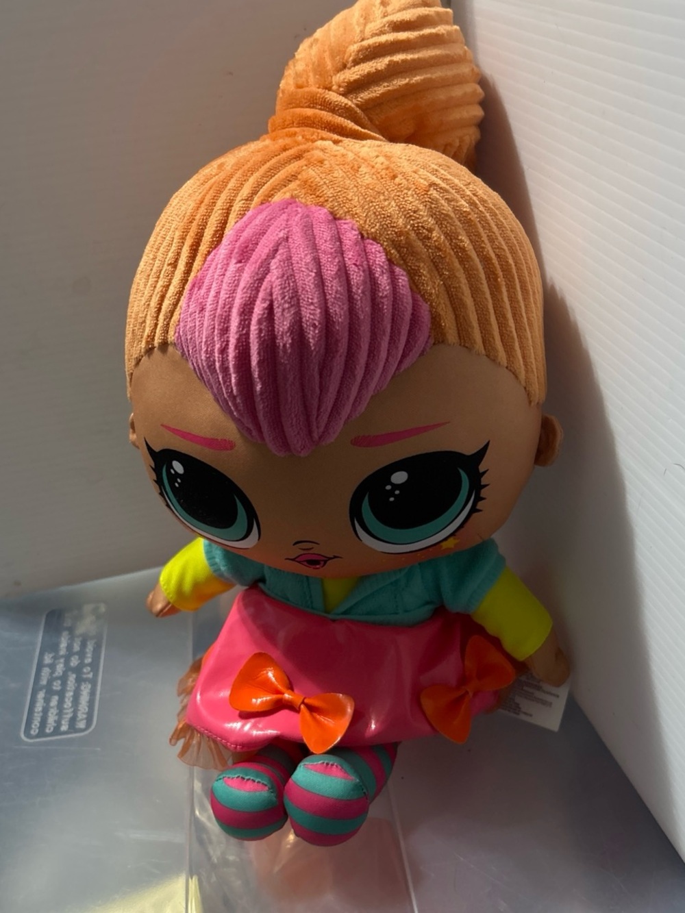 L.O.L. Surprise! Plush Doll with Pink Accent and Orange Hair